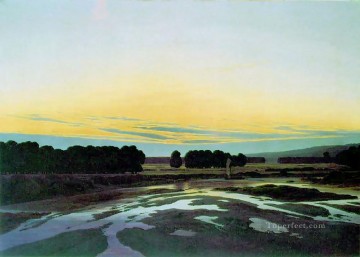 Largeness TGT Romantic landscape Caspar David Friedrich river Oil Paintings